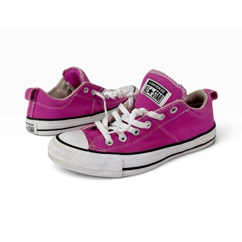 Converse Chuck Taylor Women 8 All Star Madison Low Top Canvas Sneakers Pink EUC